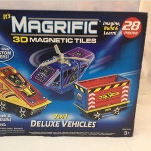 New Cra-Z-Art Magrific 3D Magnetic Tiles - Magnetic Toy Set (28-Piece)